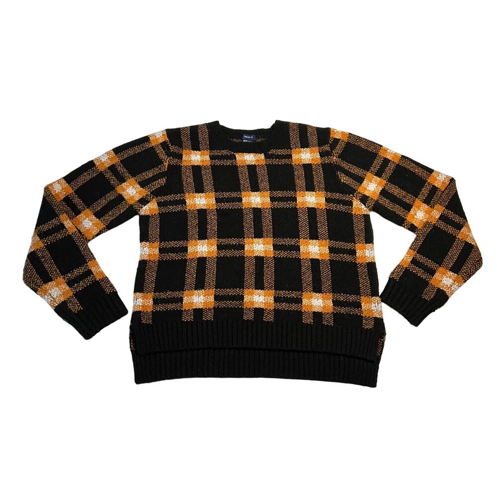 Forever 21 Crewneck Plaid Sweater Size M Clueless Cozy Holidays 90s Y2K Colorful